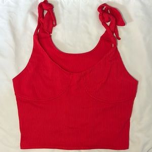 Red Crop Top